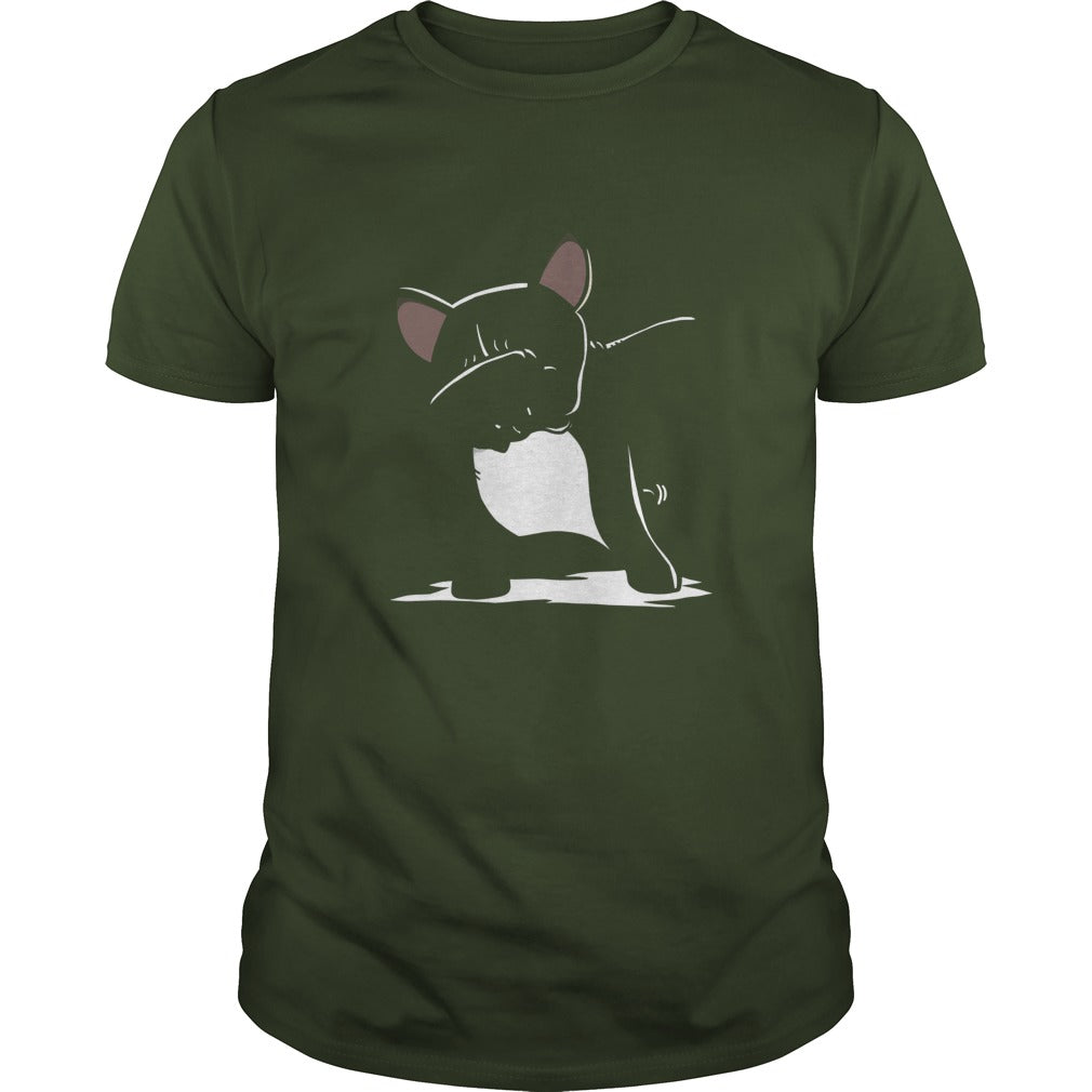 french bulldog cute dabbing t shirt funny dab dance gift 7np Black