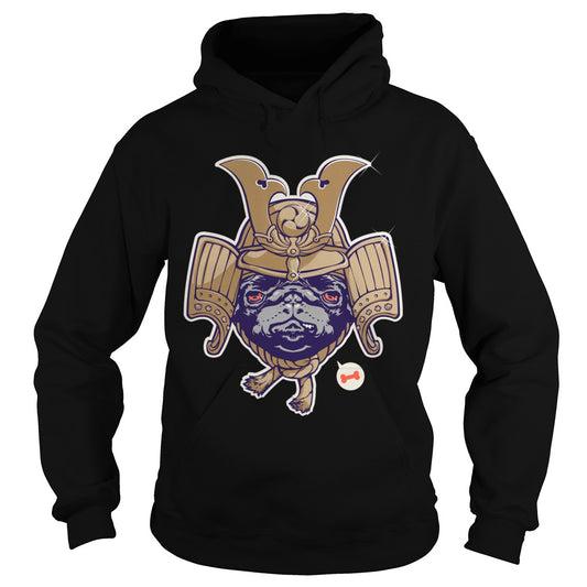 Samurai Pug Dog Hoodie Papa Mama Men Women Dogs Lovers Sunfrog Hoodie