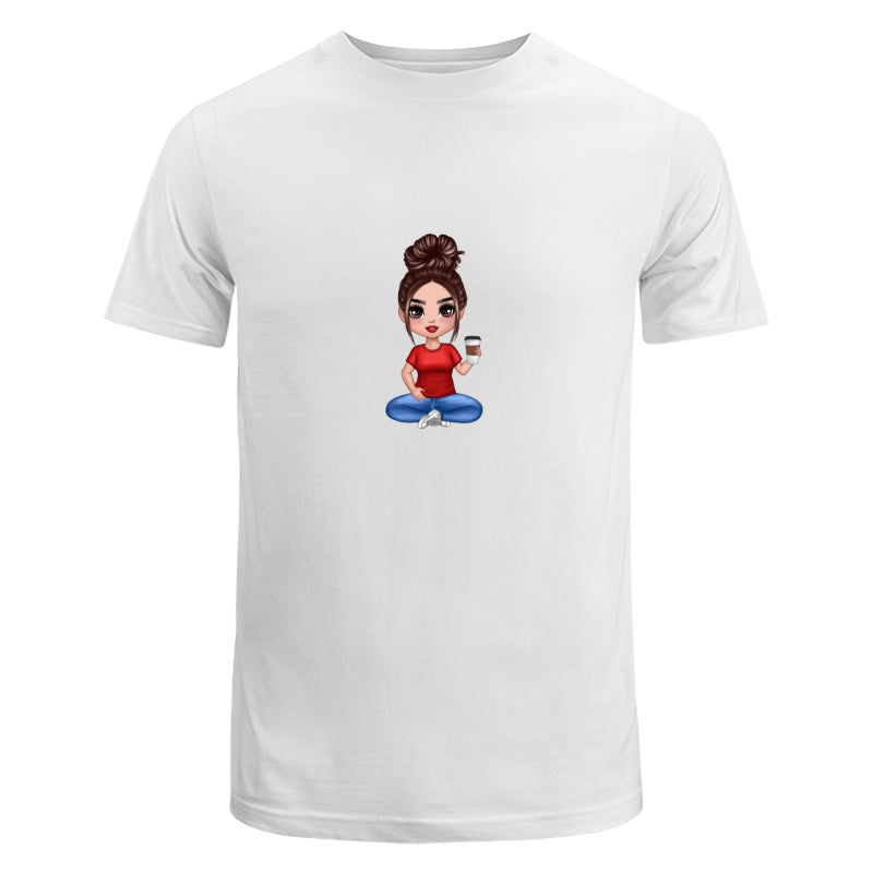 Doll Mom Sitting Dad Grandpa And Kids Hands Outline Personalized Shirt