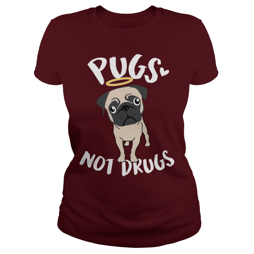 Pugs Not Drugs Pug Dog Hoodie Papa Mama Men Women Dogs Lovers Sunfrog Hoodie