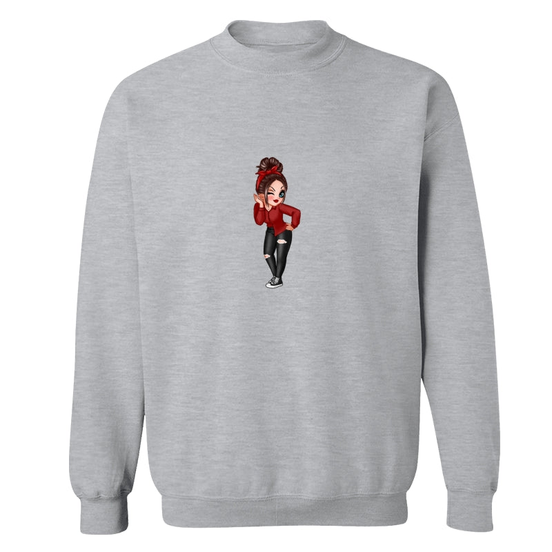 Pretty Grandma Dad Grandpa And Kids Hands Outline Personalized Shirt