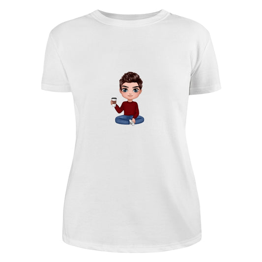 Doll Man Sitting Dad Grandpa And Kids Hands Outline Personalized Shirt