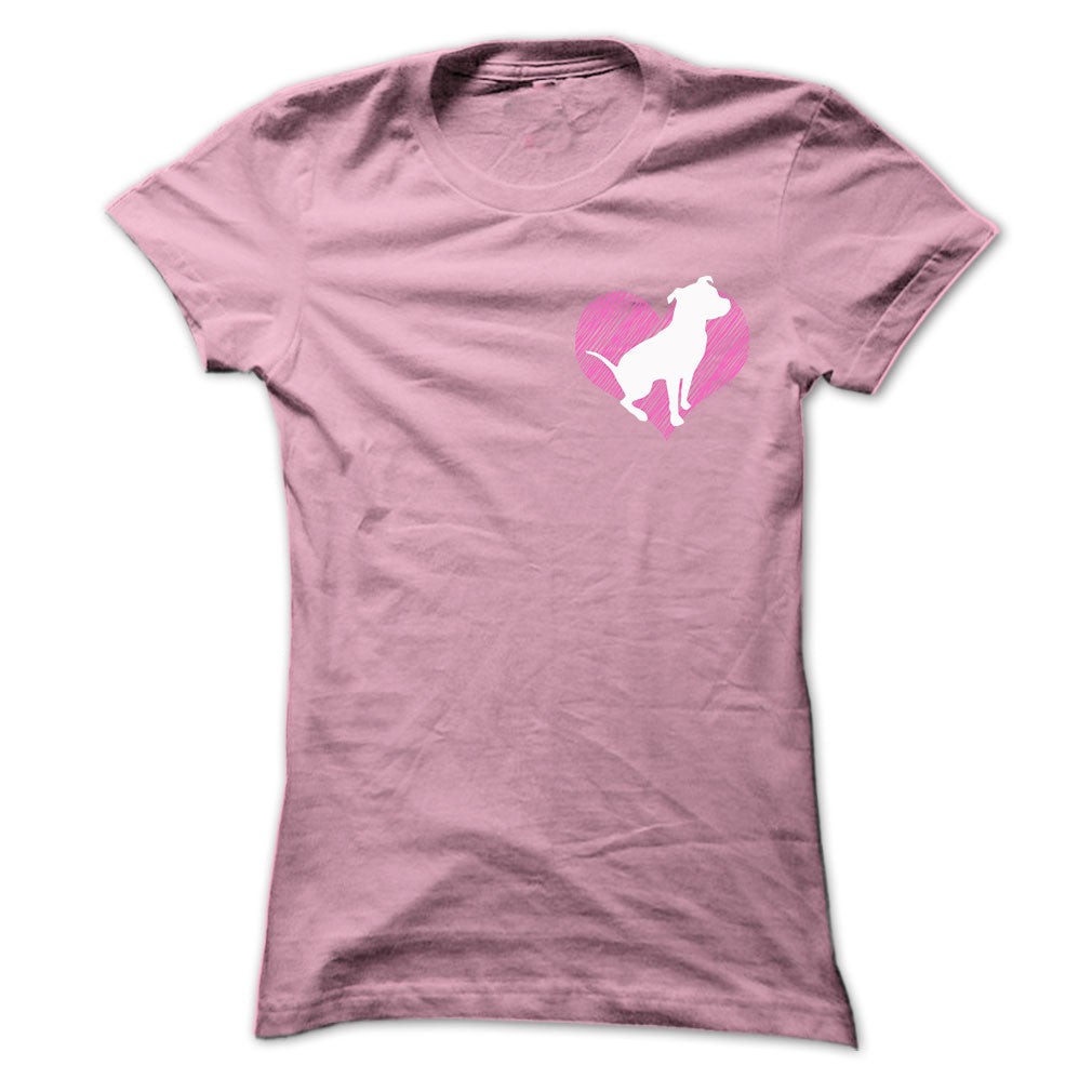 I Love Pitbull 2 Pink Heart