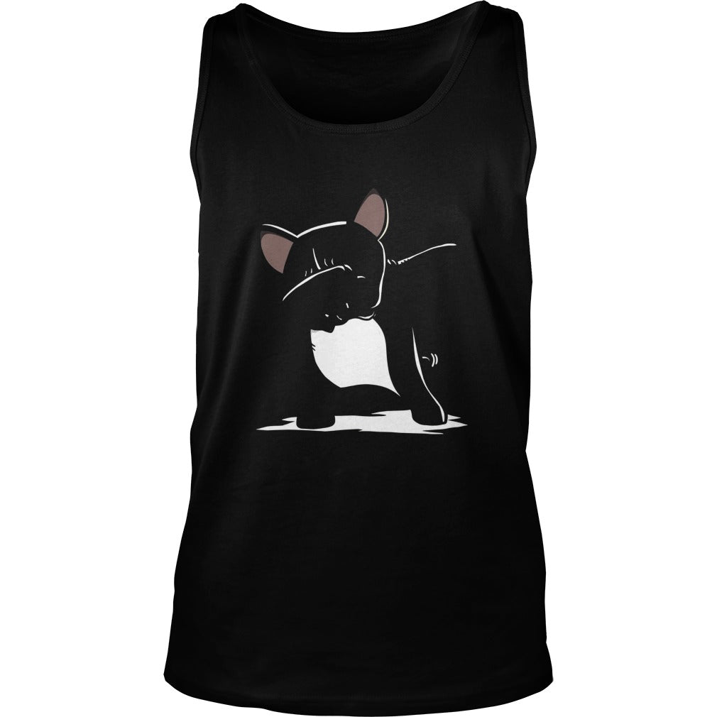 french bulldog cute dabbing t shirt funny dab dance gift 7np Black
