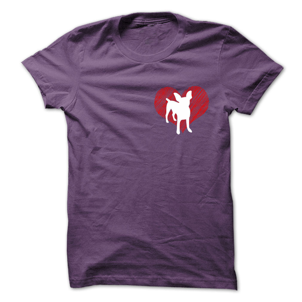 I Love Chihuahua 2 Red Heart