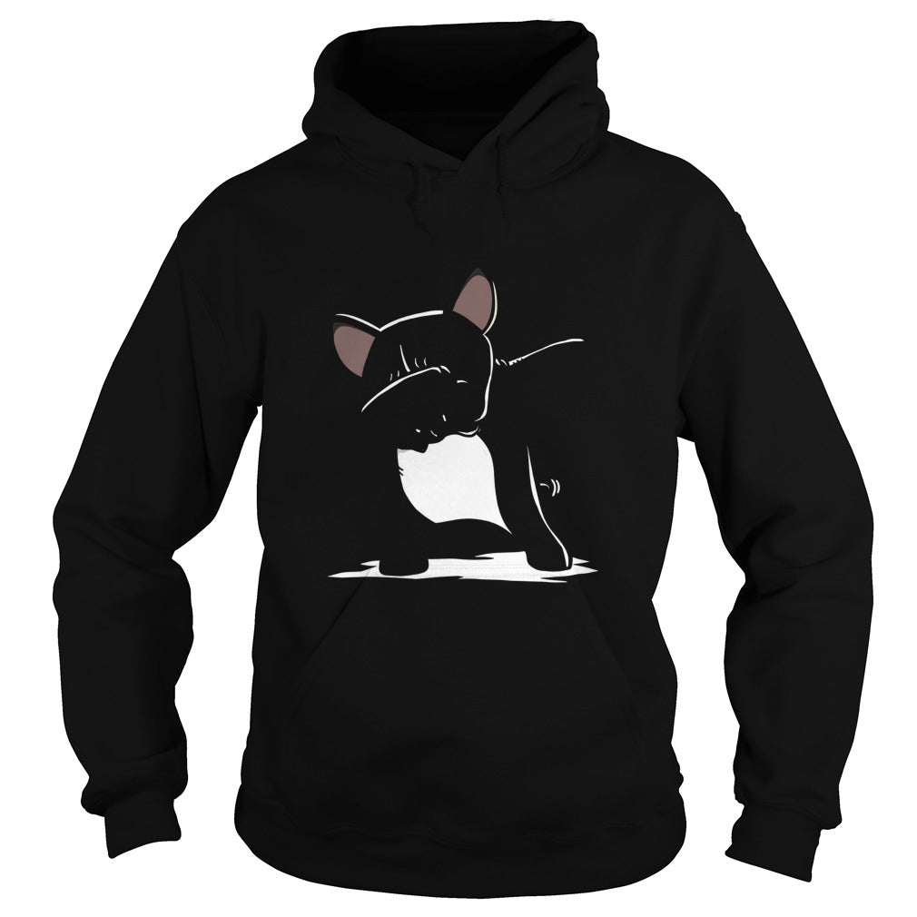 french bulldog cute dabbing t shirt funny dab dance gift 7np Black