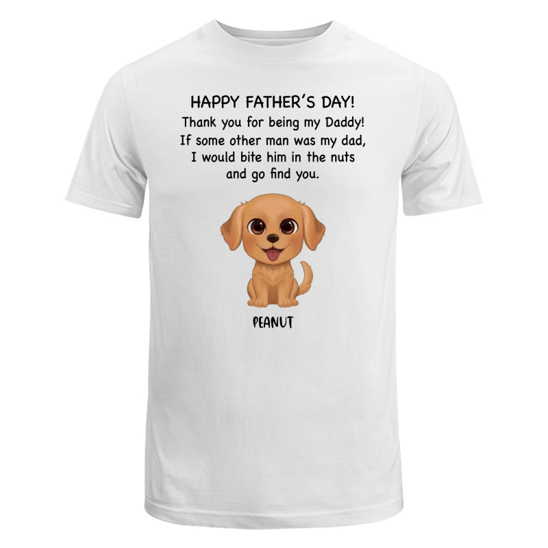 Watercolor Cute Dogs Happy Father‘s Day Gift For Dog Dad Dog Lovers Personalized Shirt