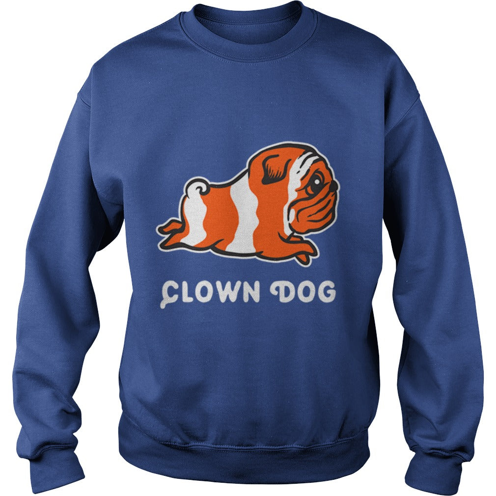 Pug Clown Dog Papa Mama Men Women Dogs Lovers Sunfrog Hoodie