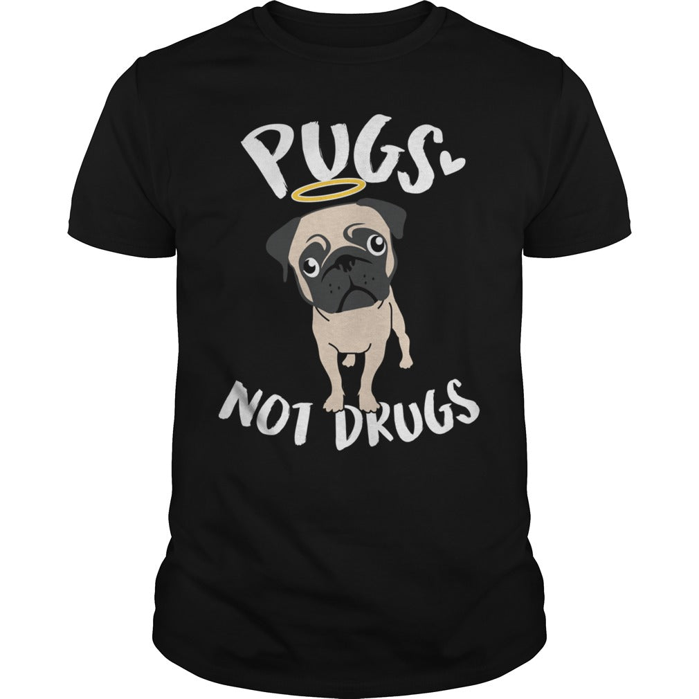 Pugs Not Drugs Pug Dog Hoodie Papa Mama Men Women Dogs Lovers Sunfrog Hoodie