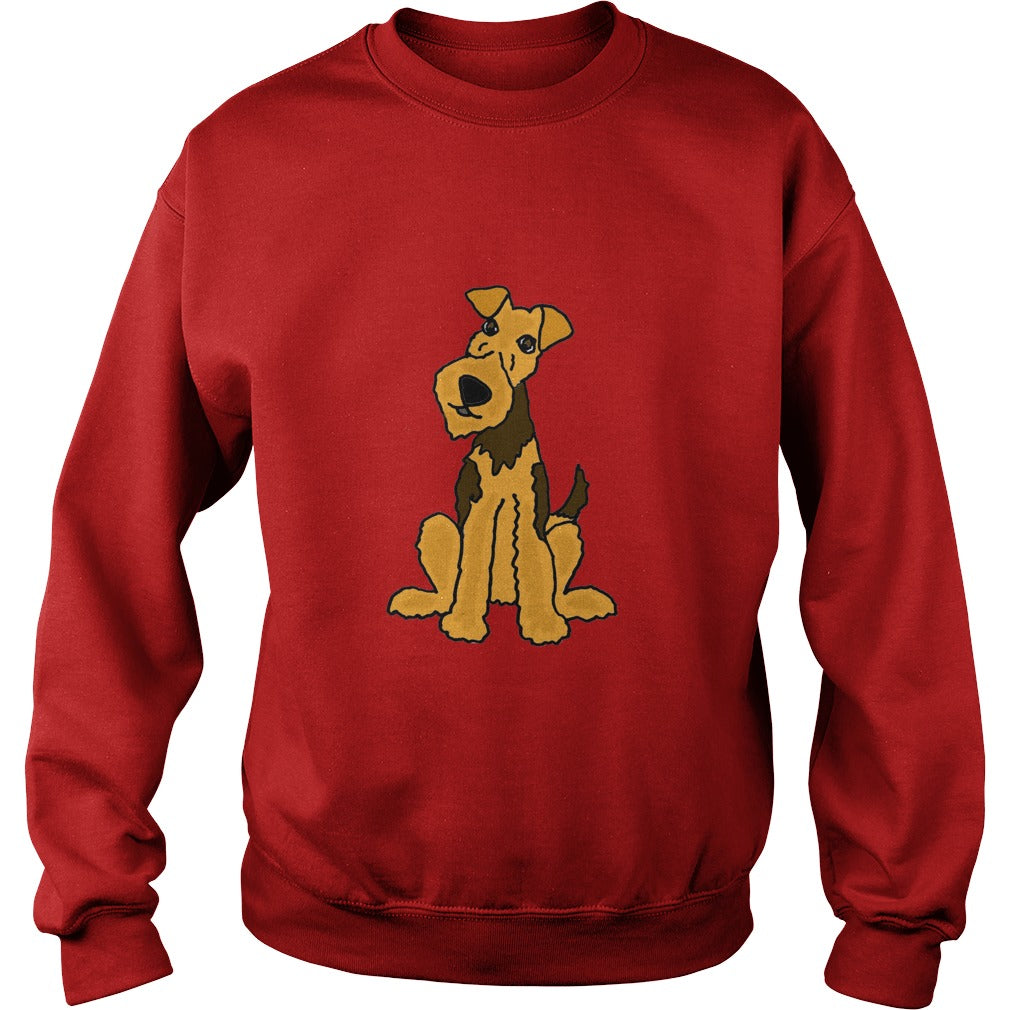 Funny Funky Airedale Puppy Dog Original Art tshirt anime , dogs , pets