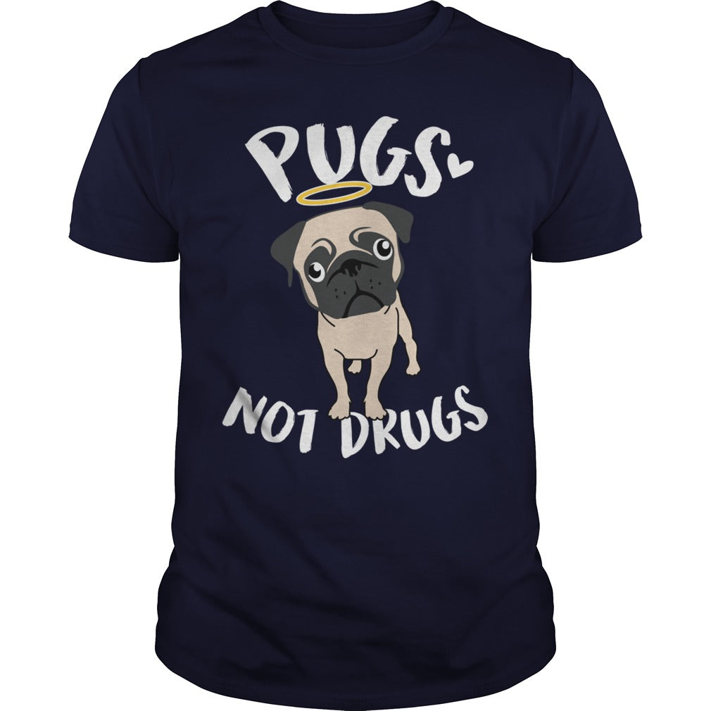 Pugs Not Drugs Pug Dog Hoodie Papa Mama Men Women Dogs Lovers Sunfrog Hoodie