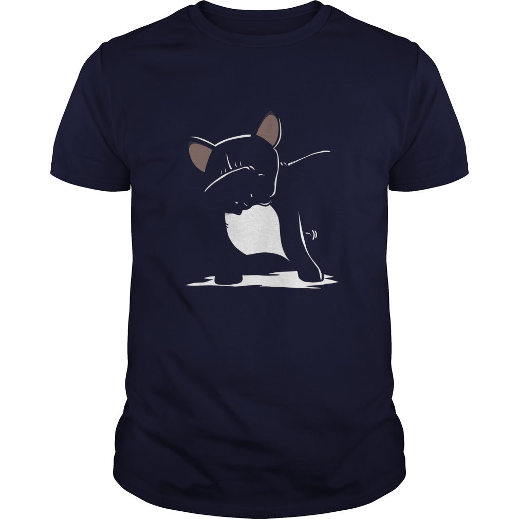 french bulldog cute dabbing t shirt funny dab dance gift 7np Black