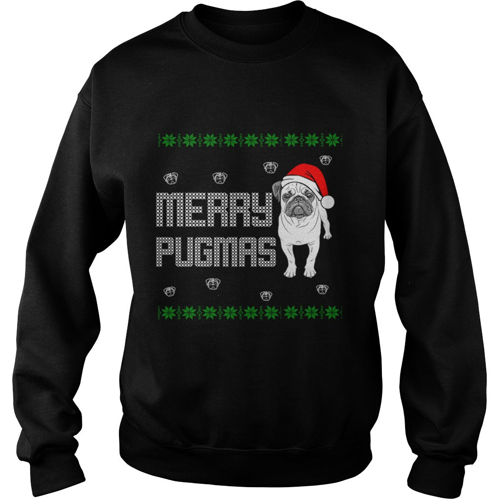 Merry Pugmas Pug Dog Papa Mama Men Women Dogs Lovers Sunfrog Hoodie