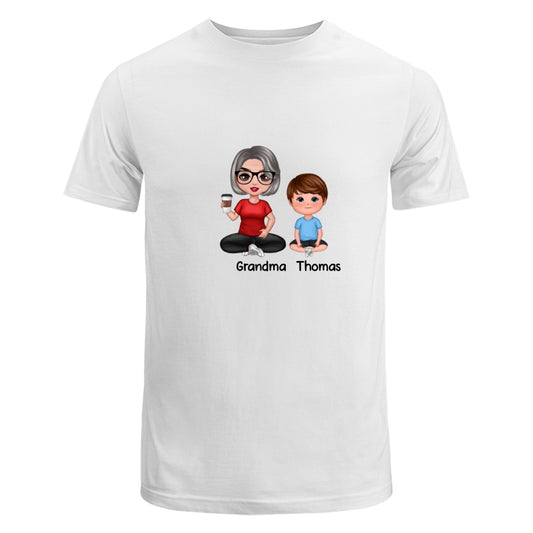 Doll Grandma And Grandkids Sitting