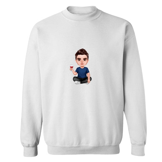 Realistic Doll Dad Sitting Dad Grandpa And Kids Hands Outline Personalized Shirt