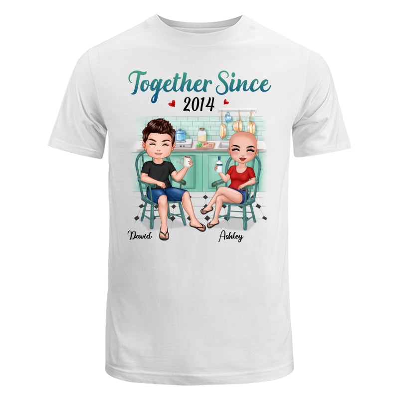 Couple Together Since Kitchen Anniversary Gift Personalized Shirt