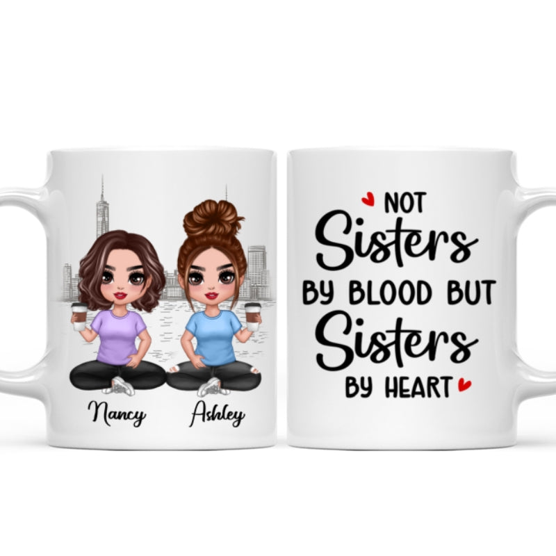 Besties Gift For Best Friends Personalized Mug - Doll