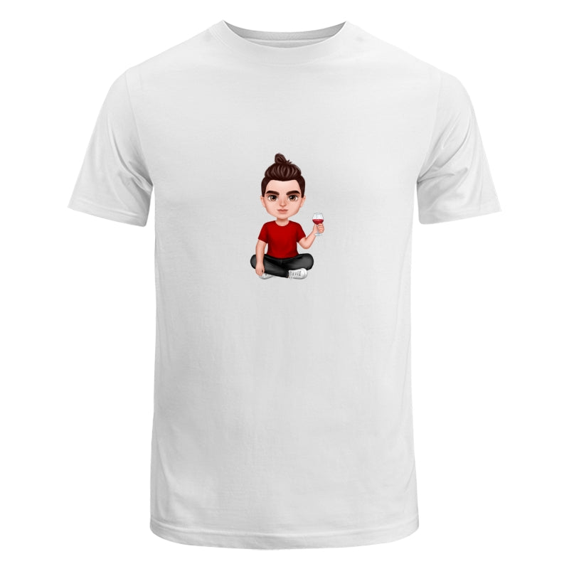 Realistic Doll Dad Sitting Dad Grandpa And Kids Hands Outline Personalized Shirt
