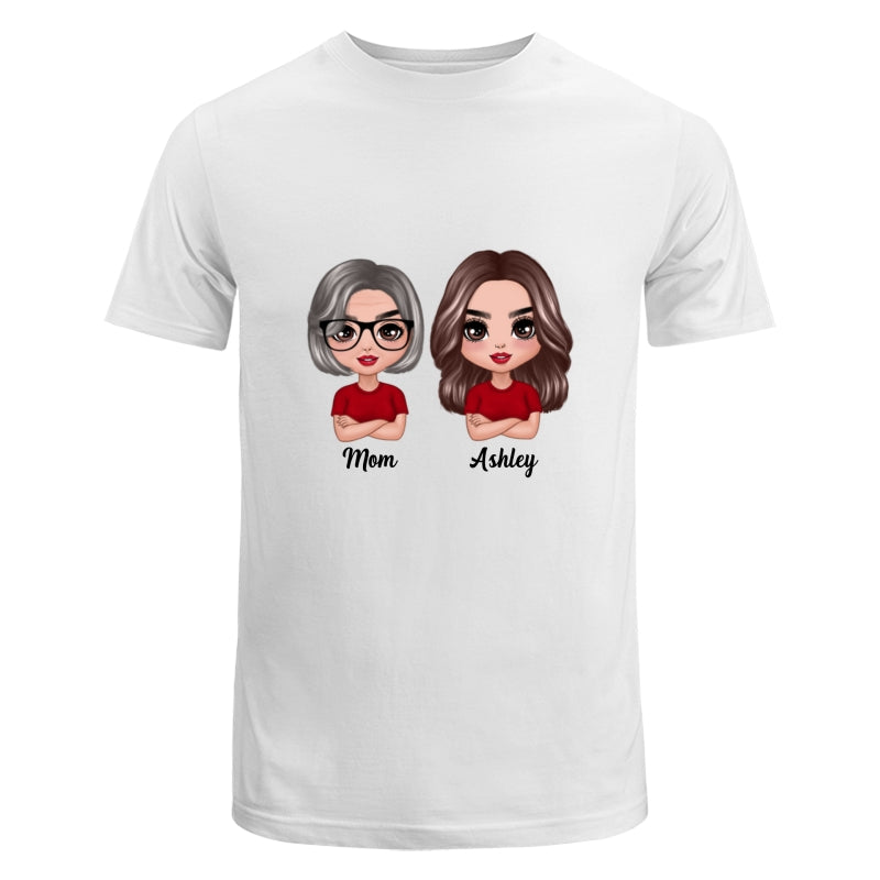 Doll Women Crossed Arms Dad Grandpa And Kids Hands Outline Personalized Shirt