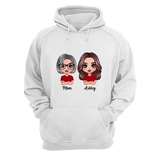 Doll Women Crossed Arms Dad Grandpa And Kids Hands Outline Personalized Shirt