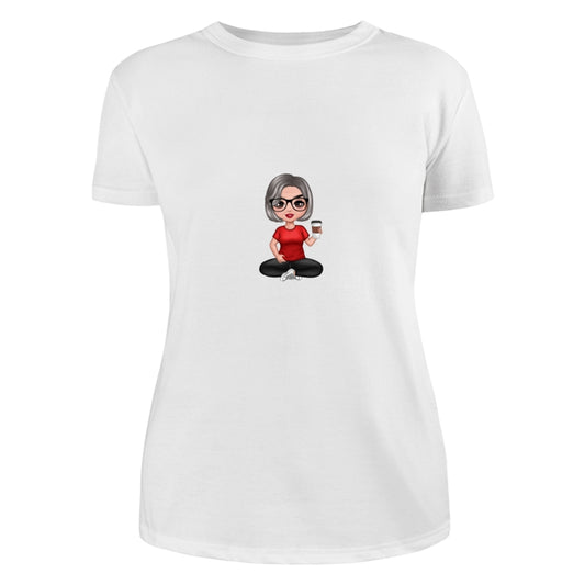 Doll Grandma Sitting Dad Grandpa And Kids Hands Outline Personalized Shirt