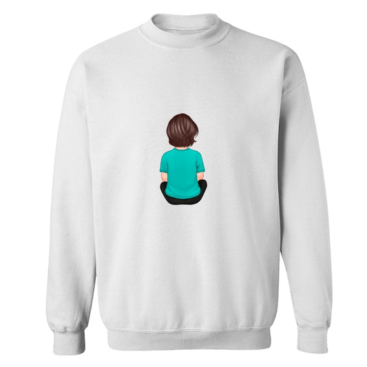 Back View Kid Boy Girl Dad Grandpa And Kids Hands Outline Personalized Shirt