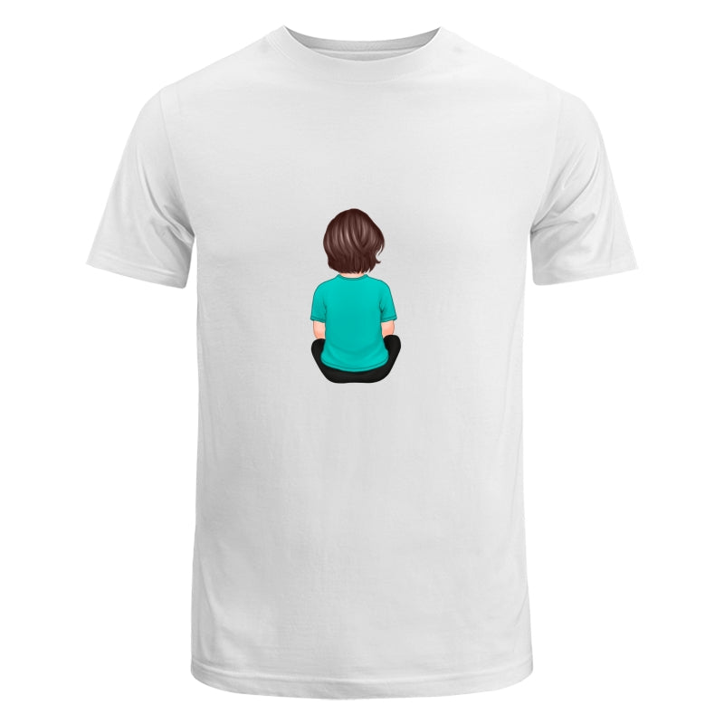Back View Kid Boy Girl Dad Grandpa And Kids Hands Outline Personalized Shirt