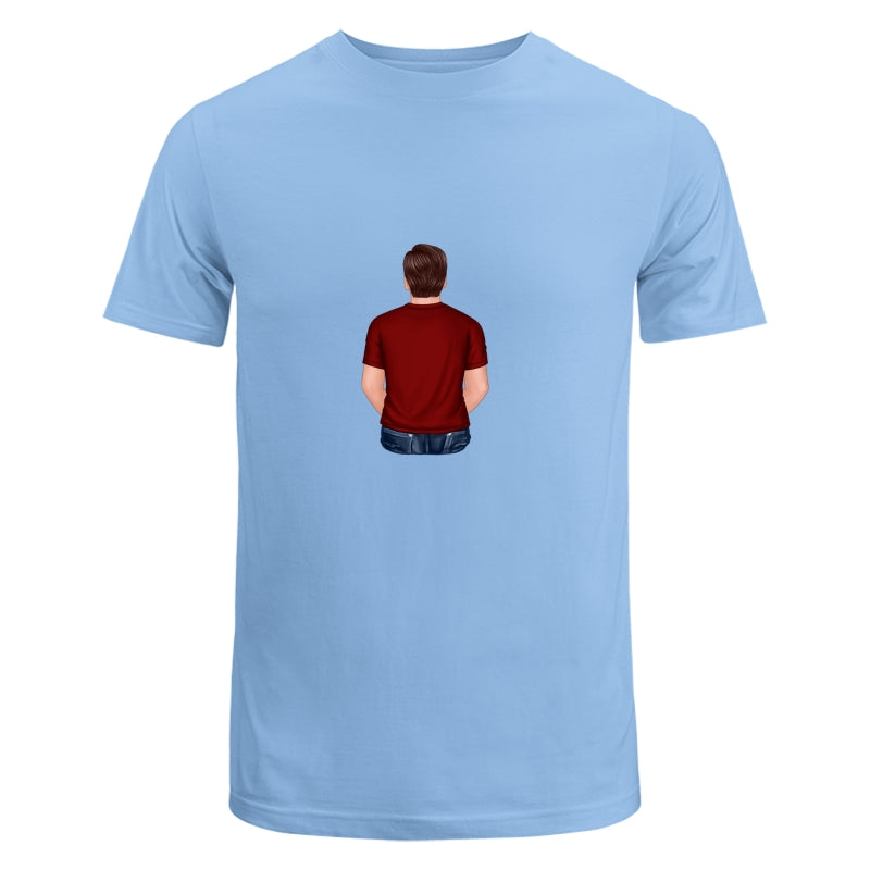 Back View Dad Mom Dad Grandpa And Kids Hands Outline Personalized Shirt