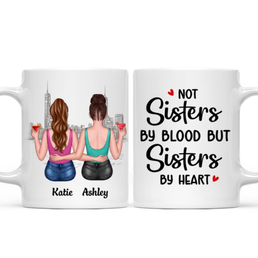 Besties Gift For Best Friends Personalized Mug - Bestie sitting back view đồ hè Ngo Thai Ngoc Trinh