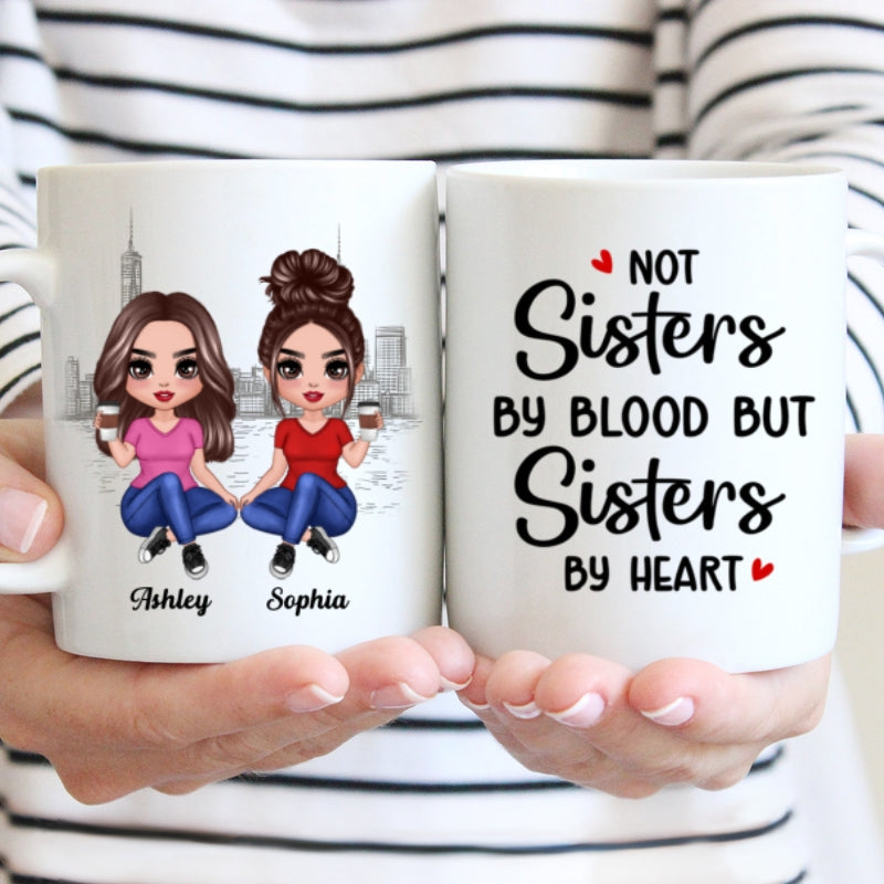 Besties Gift For Best Friends Personalized Mug - Doll Women Sitting Ngo Thai Ngoc Trinh