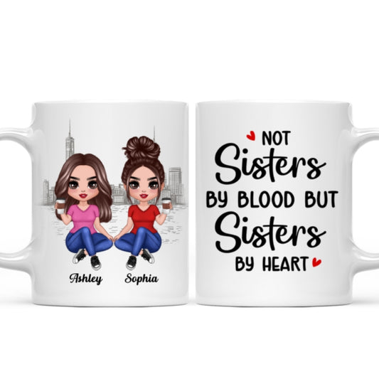 Besties Gift For Best Friends Personalized Mug - Doll Women Sitting Ngo Thai Ngoc Trinh